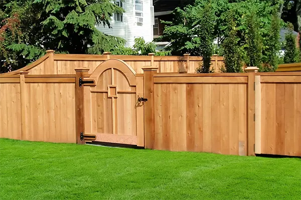 2 rail wooden privacy fence