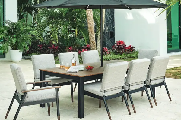 Telescope Welles Cushion Patio Dining Chairs